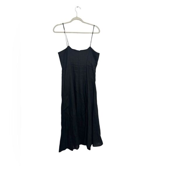 NEW MARA HOFFMAN ROBYN Linen/hemp midi dress in black - Picture 11 of 11